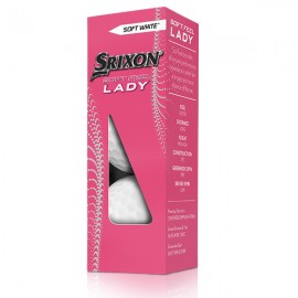 Balles de golf Srixon Soft Feel Lady blanches personnalisées Impression sur balles de golf